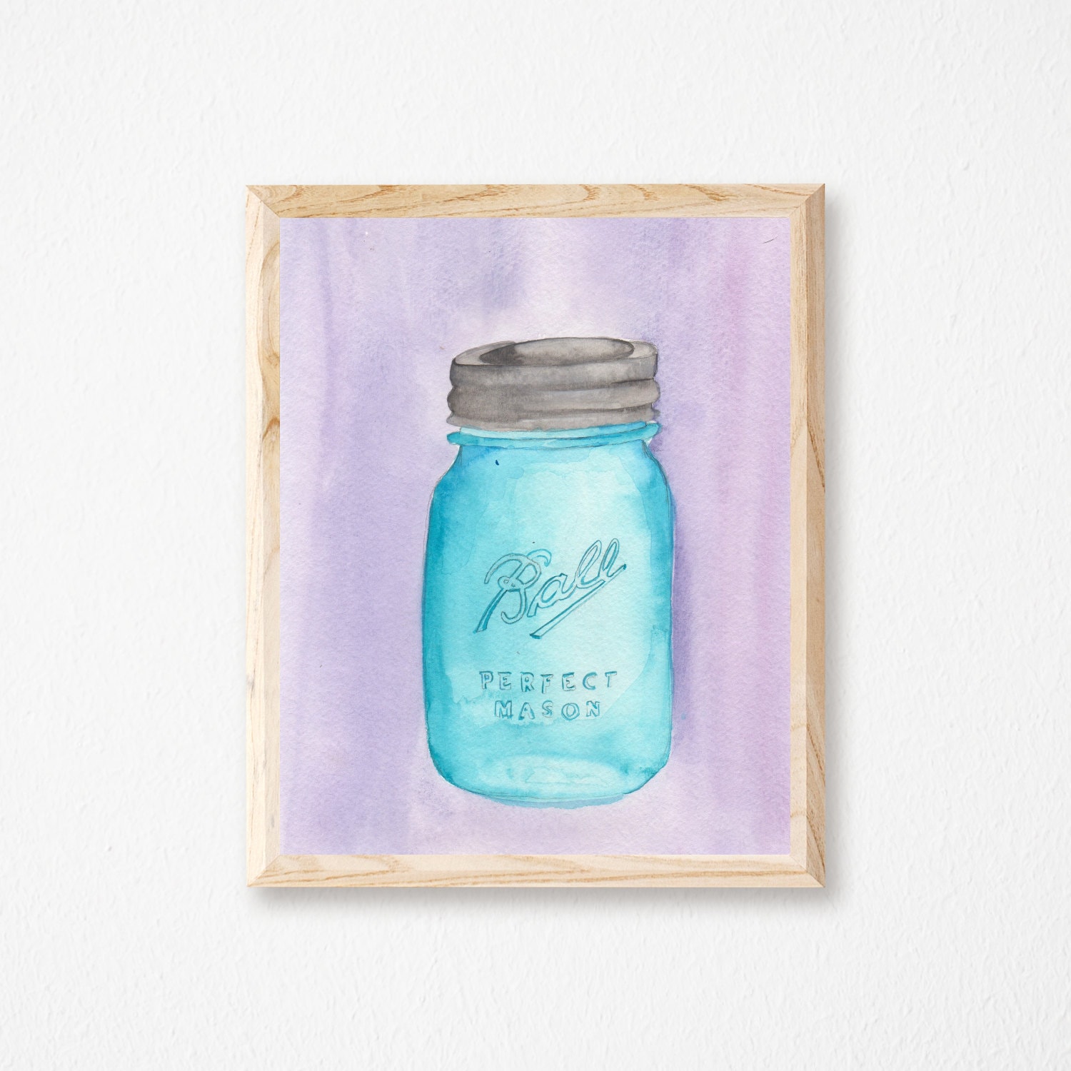 Mason Jar Print Mason Jar Wall Print Mason Jar Decor Etsy
