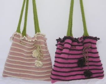 Striped Bag - Knitting Pattern