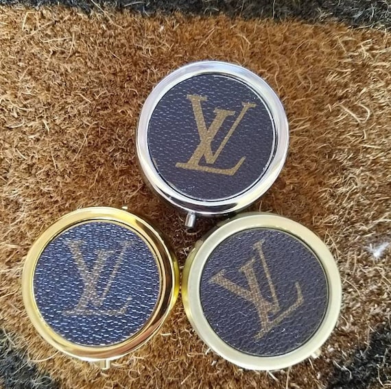 Louis Vuitton Inspired Pillbox LV inspired Pill box Faux LV | Etsy