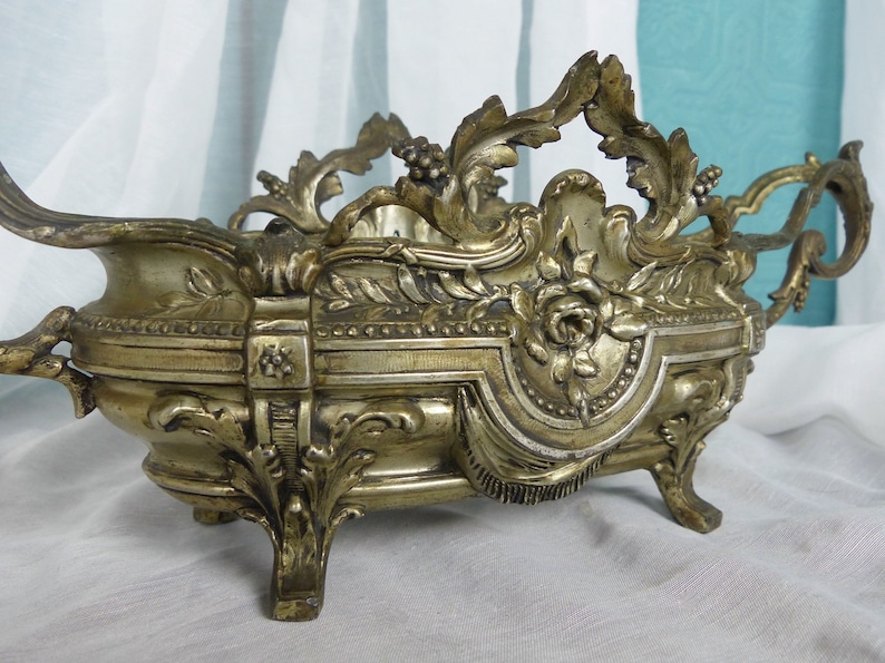 French Decor French Metal Planter French Rococo Planter French Rococo Plant Pot LARGE French Classical Jardiniere Metal Jardiniere