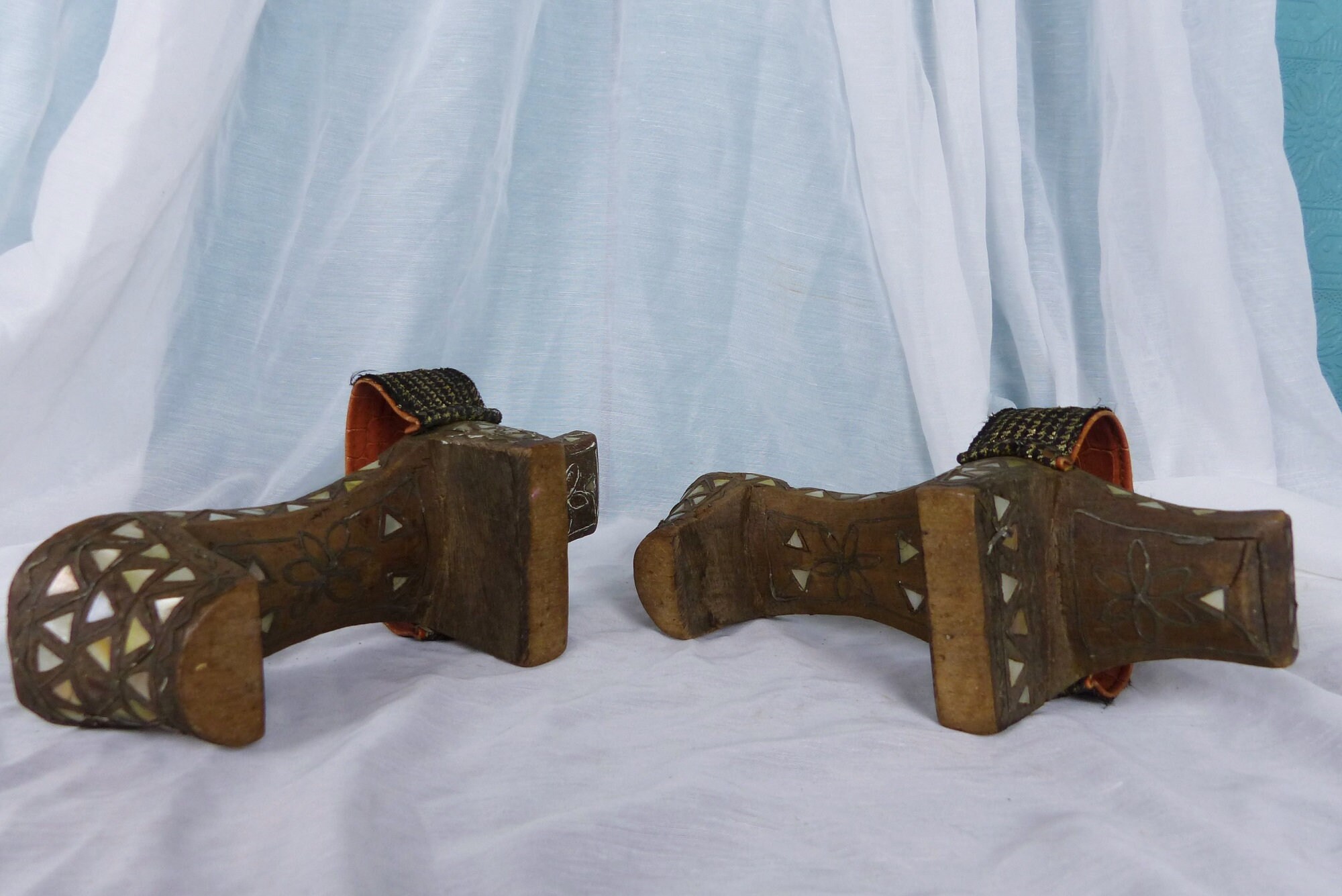 Paar antike osmanische Badeschuhe osmanischeHolz Badeschuhe | Etsy