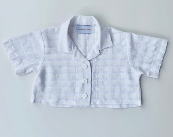 Vintage Waffle Cotton Shirt