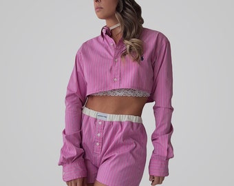 Rework pink Ralph Lauren pj set