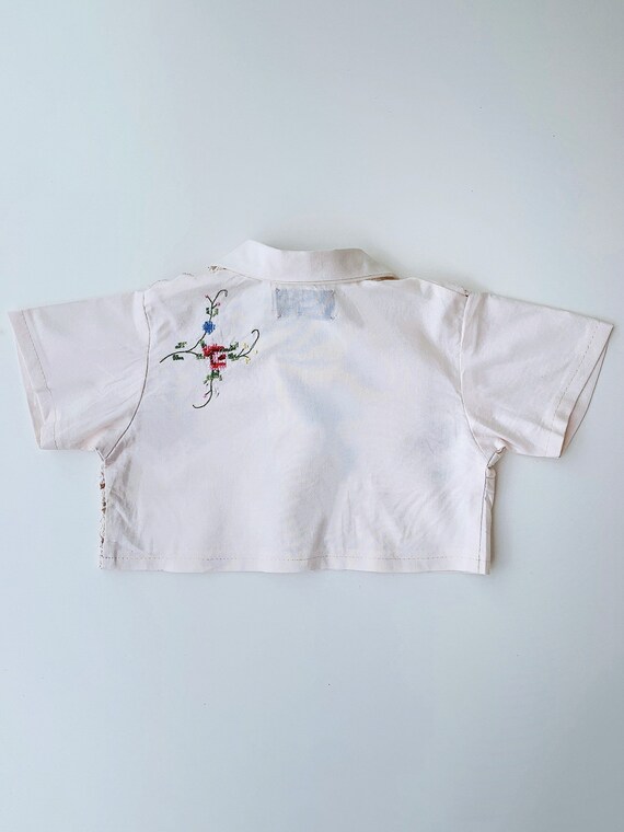 Vintage Floral Cross-stitch Shirt - Etsy