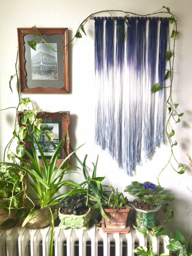 Macrame Wall Hanging on Dowel Rod Etsy