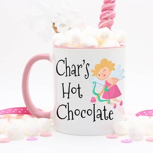 Personalized Hot Chocolate Mug for Kids | Cupid Gifts for Kids | Hot Cocoa | Valentine&#39;s Day Gifts Under 20 | Cupid Hot Cocoa Custom Mug