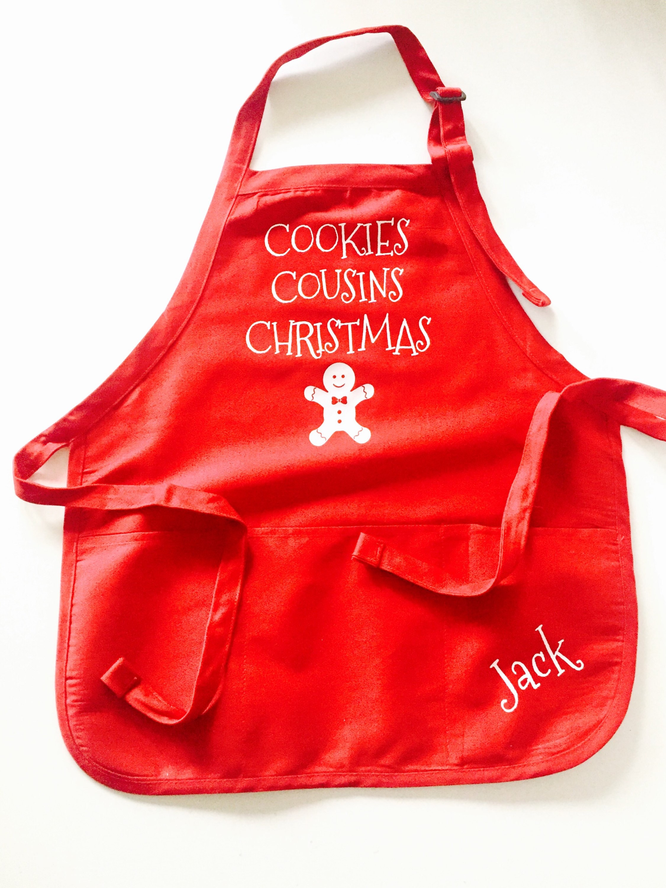 Cookie Taster Christmas Child Apron 20-Inch
