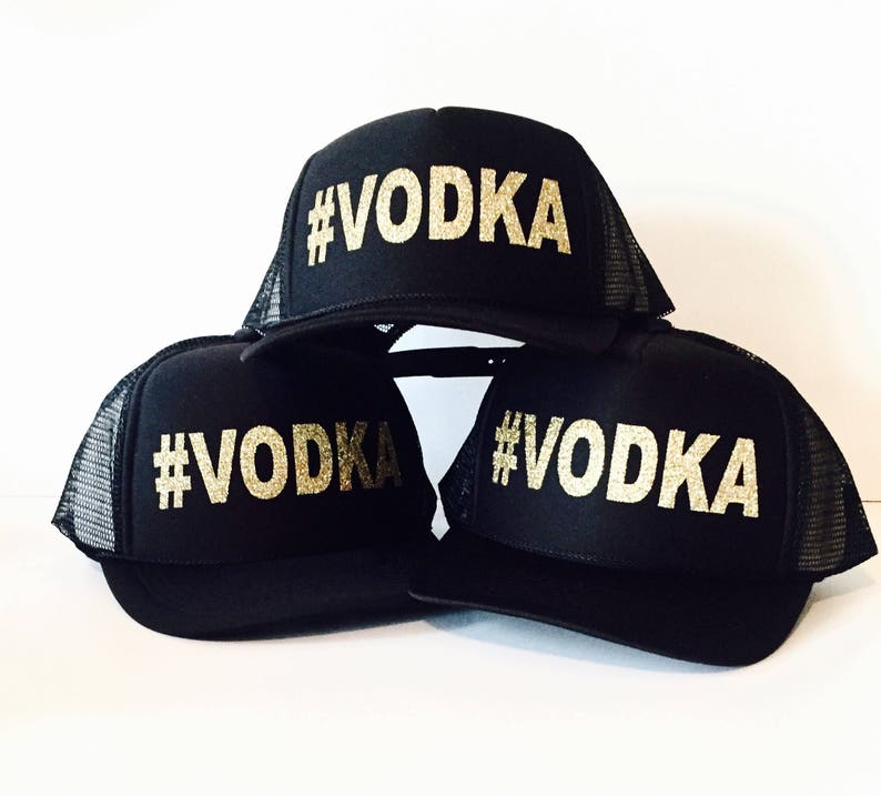 Vodka Trucker Hat vodka VODKA Group Mexico Vacation Hats Gifts for VODKA drinkers Cabo Vacation Hats Vodka Christmas Gifts image 1