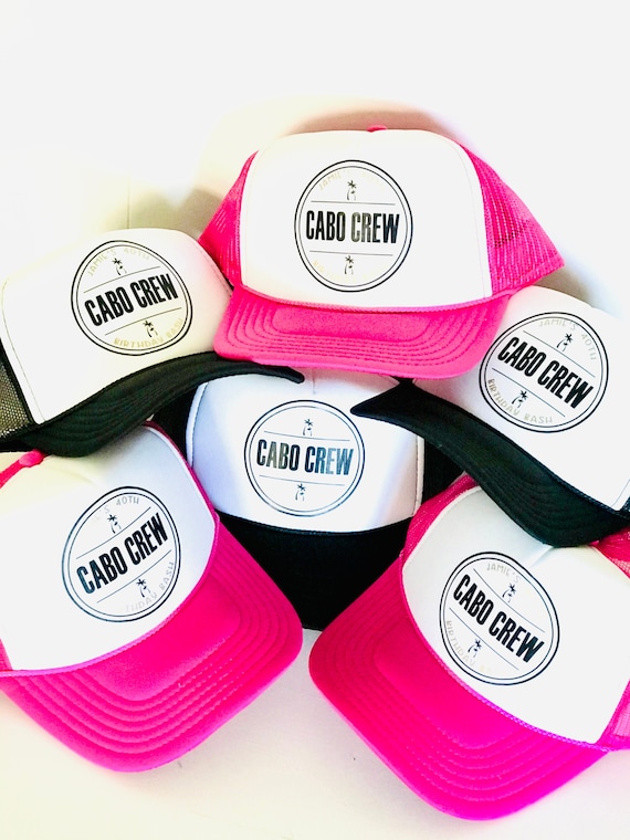 Cabo Crew Hats Cabo Vacation Hats Group Vacation Hats 40th Birthday Hats 30th Birthday Ideas Personalized Hats for Mexico Vacation Etsy