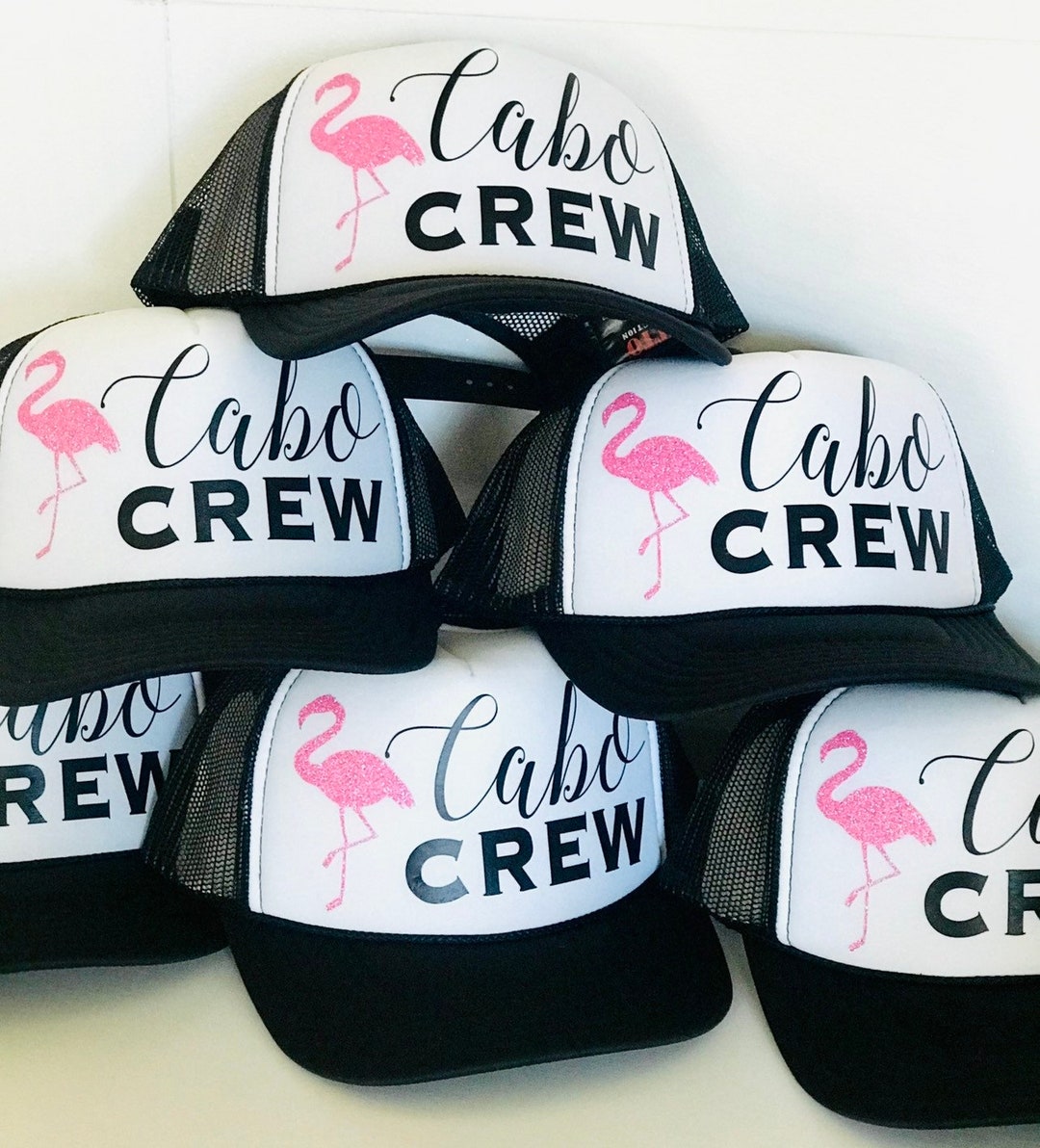 Cute Matching Hats for Group Vacations to Mexico | Cabo Crew Hats ...