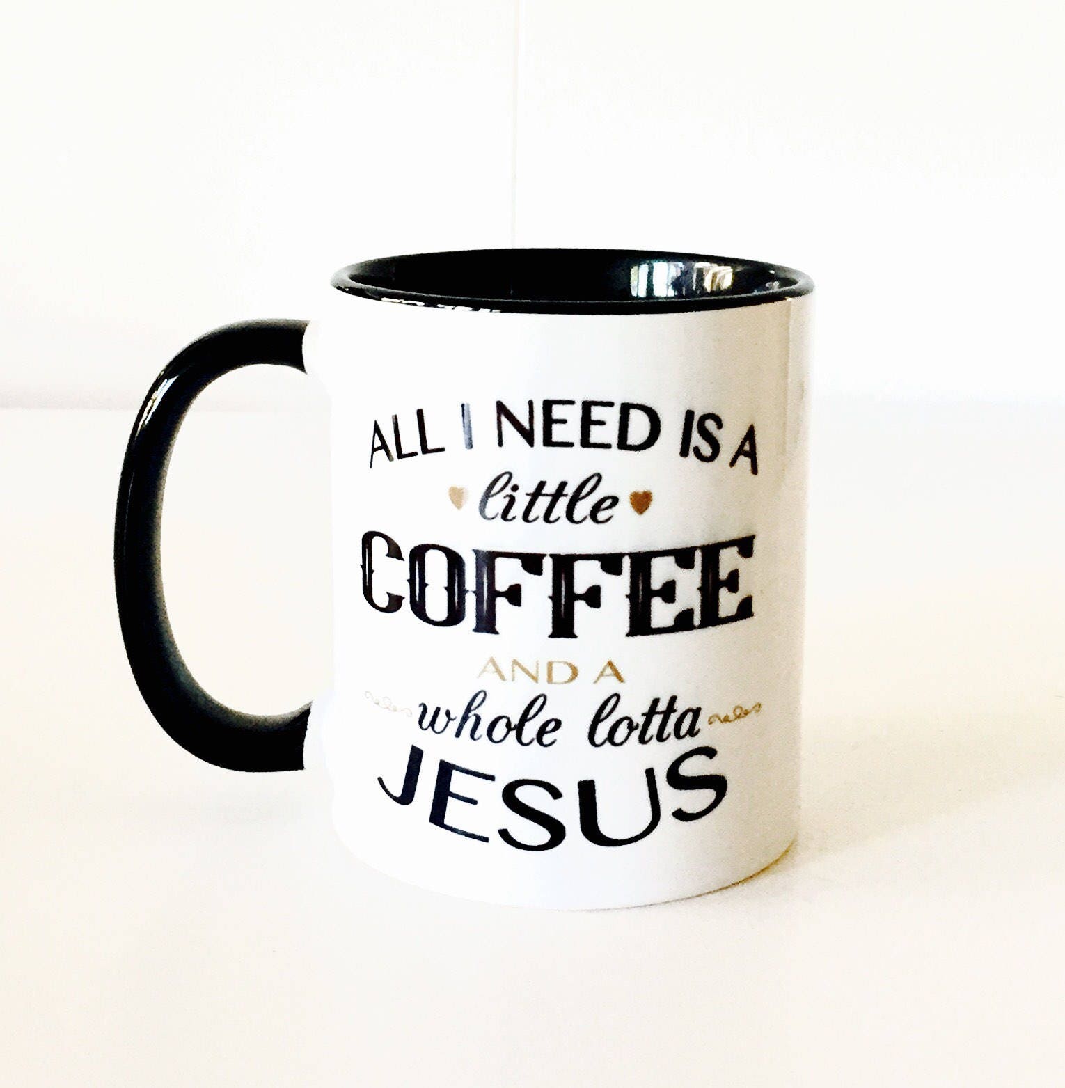 All I Need is A Little Coffee and a Whole Lotta Jesus Coffee Mug |  Religious Gifts | Coffee Gift | Jesus and Coffee | Gift for Church Friend -  Etsy