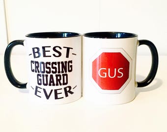 Best Crossing Guard Coffee Mug | Personalized Crossing Guard Gifts | Christmas Gifts for Crossing Guard | School Gifts | Gifts Under 20