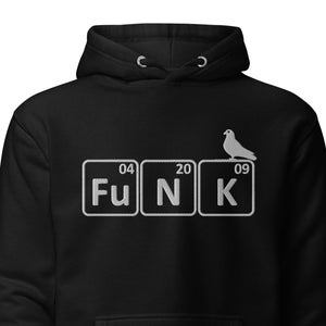 Pigeons FuNK Fully Embroidered Hoodie - *See Sizing Note* - Unisex - Pigeons Playing Ping Pong