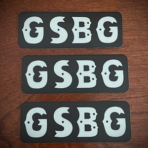Greensky Bluegrass inspired GSBG sticker / Slap - C B G B style.