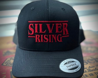 Goose band inspired - Silver Rising - embroidered Snap Back Trucker hat