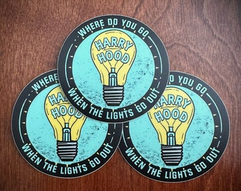 Phish inspired Harry Hood Light Bulb Stickers Slaps