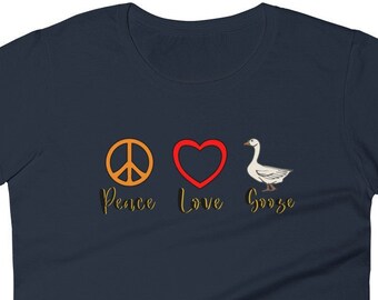 Goose Inspired - Peace Love and Goose Women's T-shirt