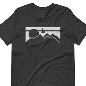 Goose inspired Retro Mountain Print T Shirt - Goose Band Shirt
