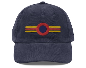 Phish Inspired - Winged Donut - Corduroy, Fully Embroidered Hat - Unisex