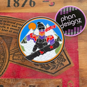 P4 - Time to Ride - Snowboard Slaps/Stickers - PPPP Pigeons Playing Ping Pong Fan Art