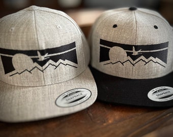Chapeau rétro Arcadia Mountain inspiré d'un groupe d'oies - Broderie complète