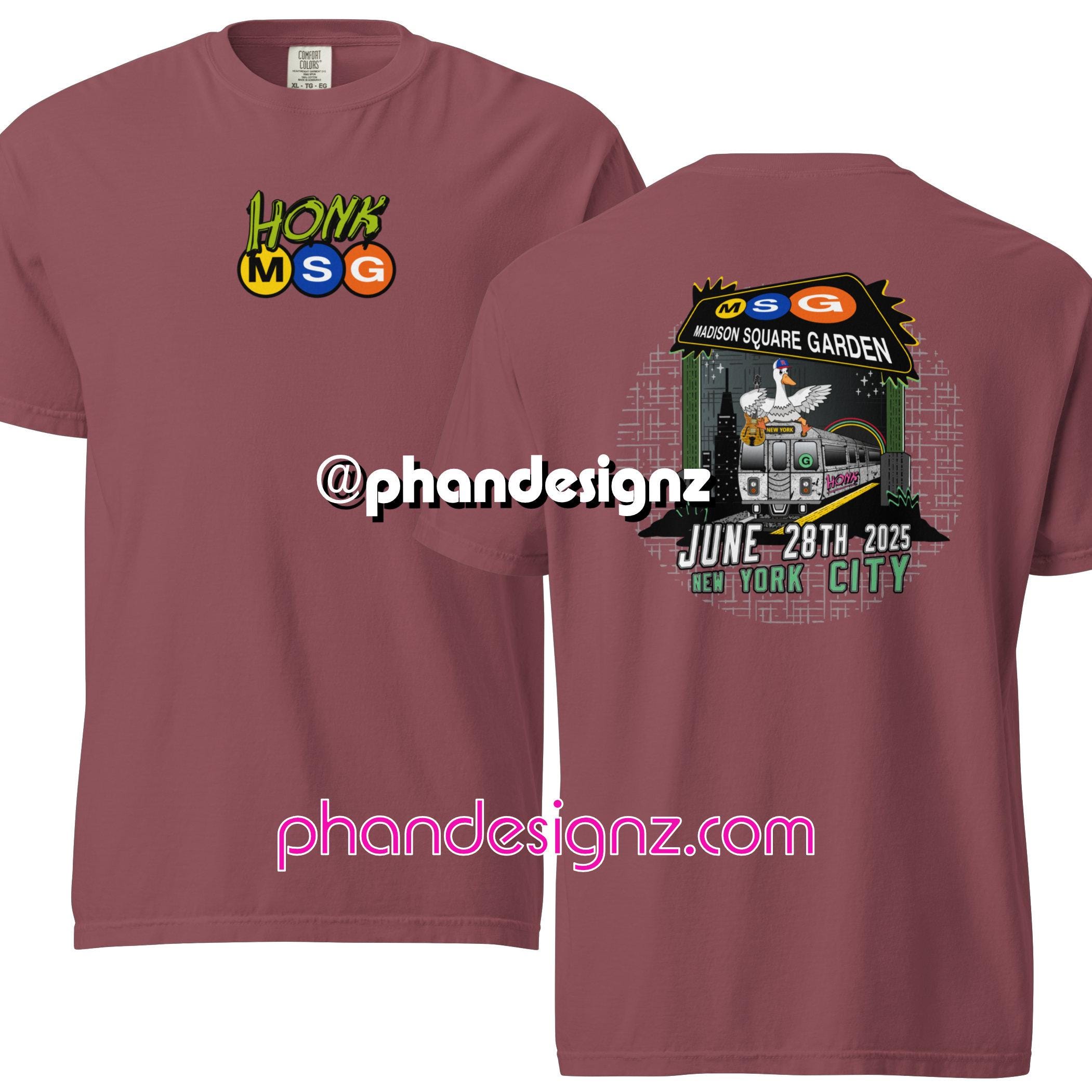 Goose Band Inspired MSG 2025 Shirt - 2 Sided Design Unisex