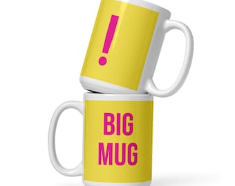 Goose Inspired Big Modern - Big Mug - 15oz Big White glossy mug