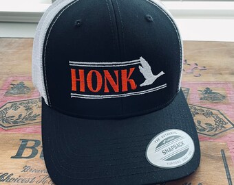 Goose Honk Hat - Trucker Style Snap Back - Multiple Colors