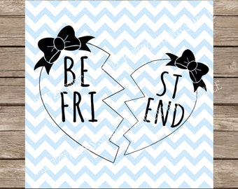 Download Best friend heart | Etsy