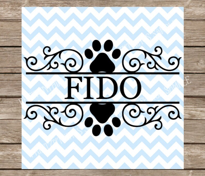 Download Dog svg dog Monogram svg Pet svg Monogram svg Paw Print | Etsy