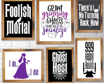 Haunted Mansion SVG Bundle Design Pack Ghost Bride Grim Grinning Ghosts File Download