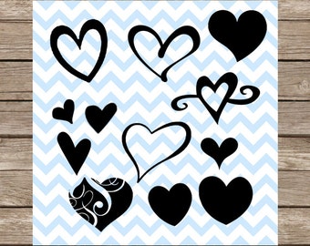 Hearts Svg Heart svg Love svg Valentine svg valentines Day svg svg files cut file DXF svg File for Cricut Silhouette cameo svg designs