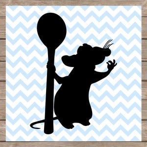 Remy SVG Ratatouille SVG Frans koken SVG Parijs Franse keuken SVG bundel keuken decor SVG- en png-bestand