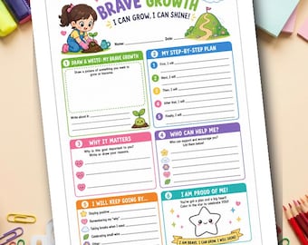 One Thing I Want to Change | Self-Reflection Worksheet for Kids | SEL Growth Activity | Grades 1-3