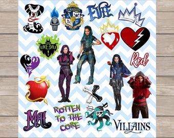 Descendants 4 PNG Clipart - Auradon Prep, Mal & Evie Transparent Background Images, Rise of Red