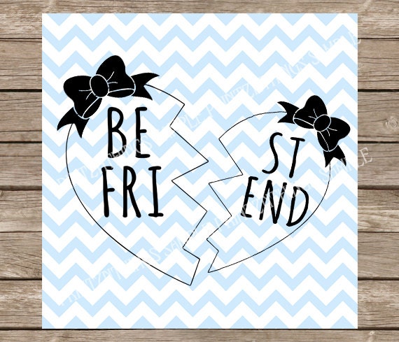 Download Best Friends Svg Best Friends Best Friend Heart Svg Heart Etsy