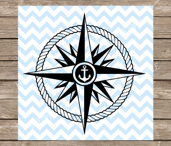 Download Compass SVG Nautical svg Anchor svg Ocean svg Compass | Etsy