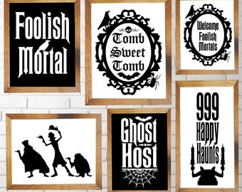 Haunted Mansion SVG Bundle Foolish Mortal Gracey Manor File Download
