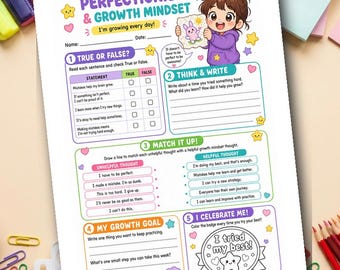 Good Enough Is Great! | Perfectionism Worksheet for Kids | Growth Mindset SEL | Grades 1-3 | Printable