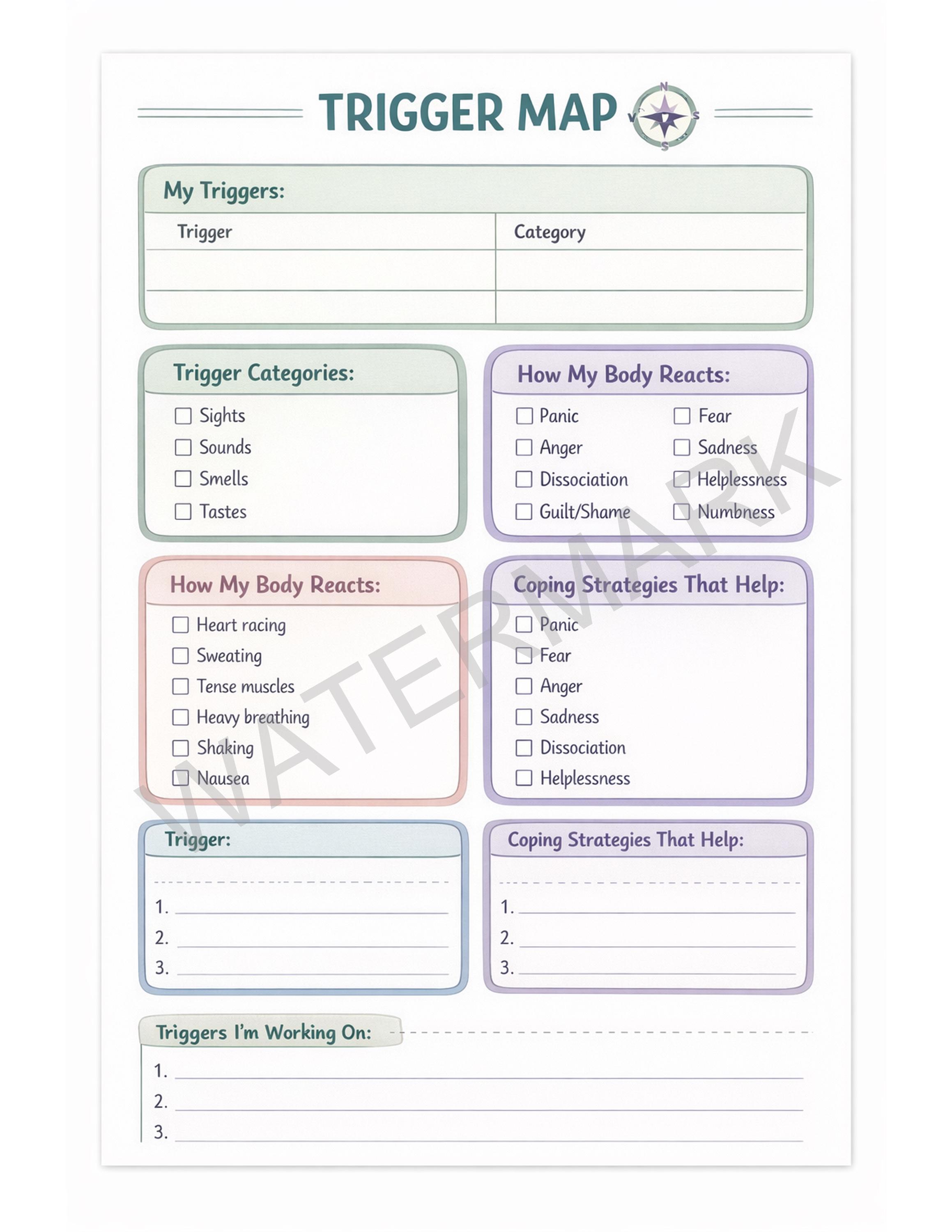 Safe Place Visualization | Printable Worksheet | Therapy & Counseling ...
