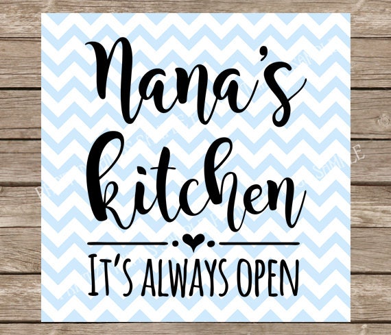 Download Nana Svg Kitchen Svg Grandma Svg Nanas Kitchen Svg Love Etsy