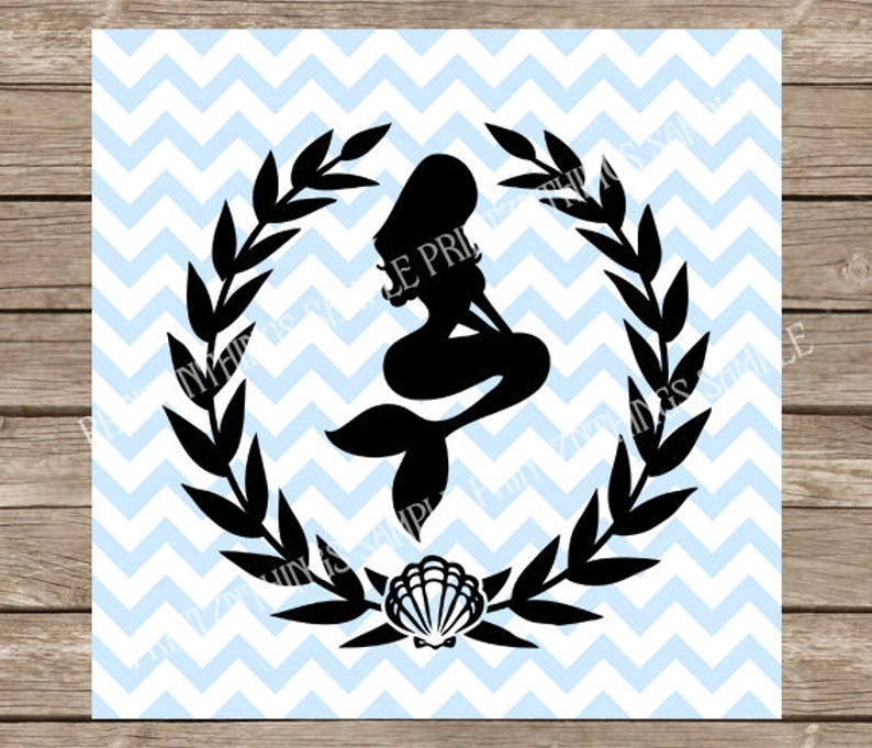 Download Mermaid svg Mermaid svg wreath svg seaweed svg Nautical | Etsy