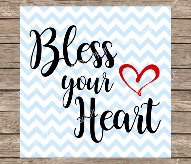 Download Bless Your Heart svg Love svg Heart svg cut file dxf Home ...