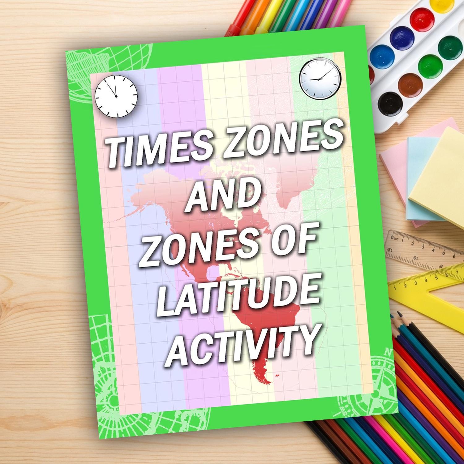 World Time Zones Worksheet | Time Zone Map, Time Conversion, Longitude ...