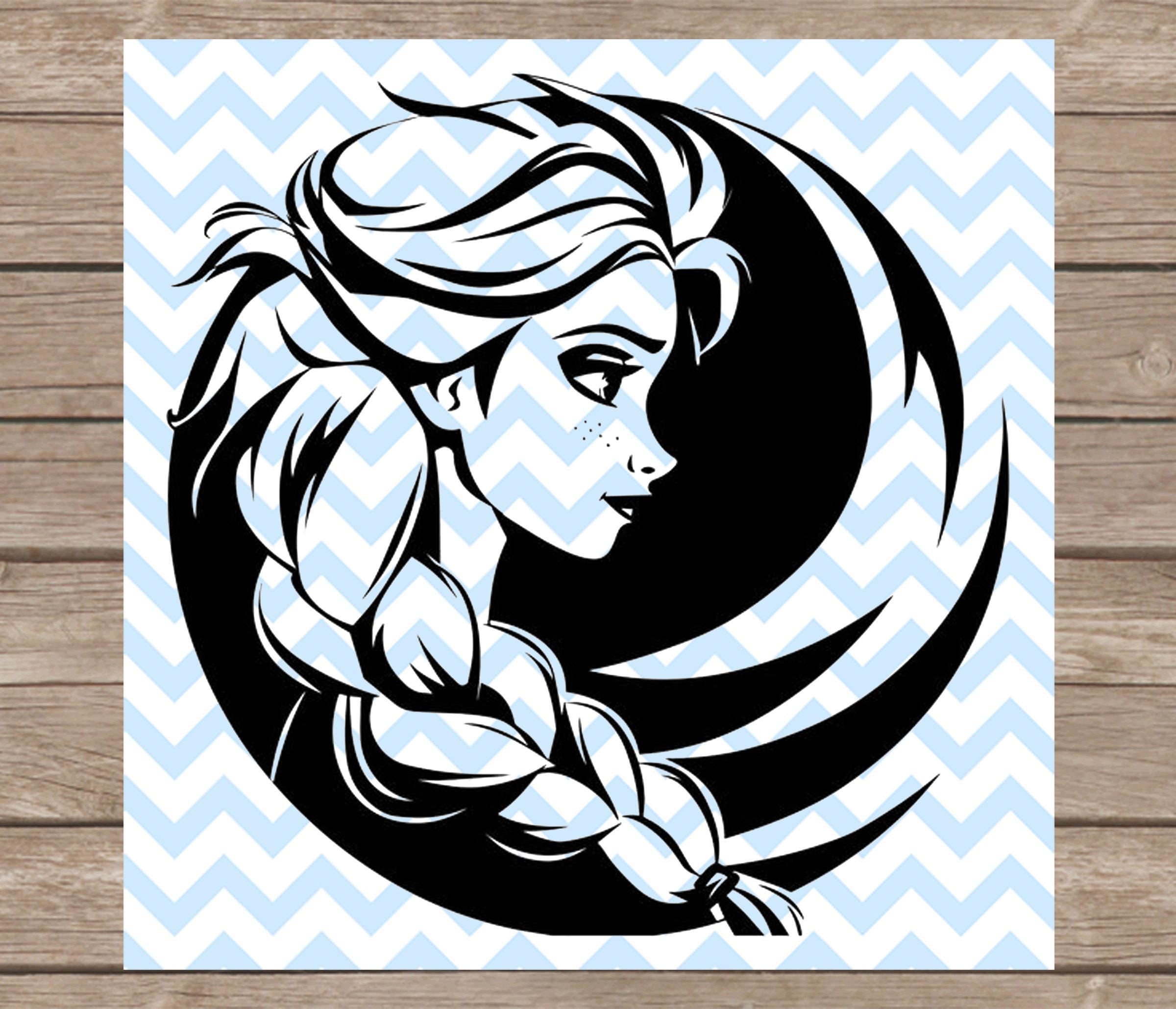 Queen Elsa Frozen SVG Arendelle SVG Vector Digital Download Olaf Anna ...
