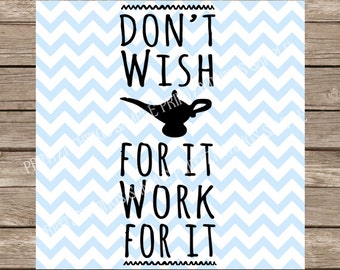 Disney SVG Motivational SVG Workout SVG Inspirational svg Fitness svg Aladdin Magic Lamp svg Genie Lamp dxf cricut silhouette cut file