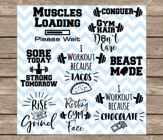 Download Workout svg Workout svg Bundle Fitness SVG SVG Pack | Etsy