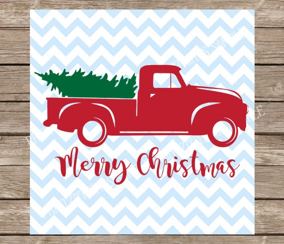 Download Christmas svg Truck svg Christmas Truck svg Christmas Tree | Etsy