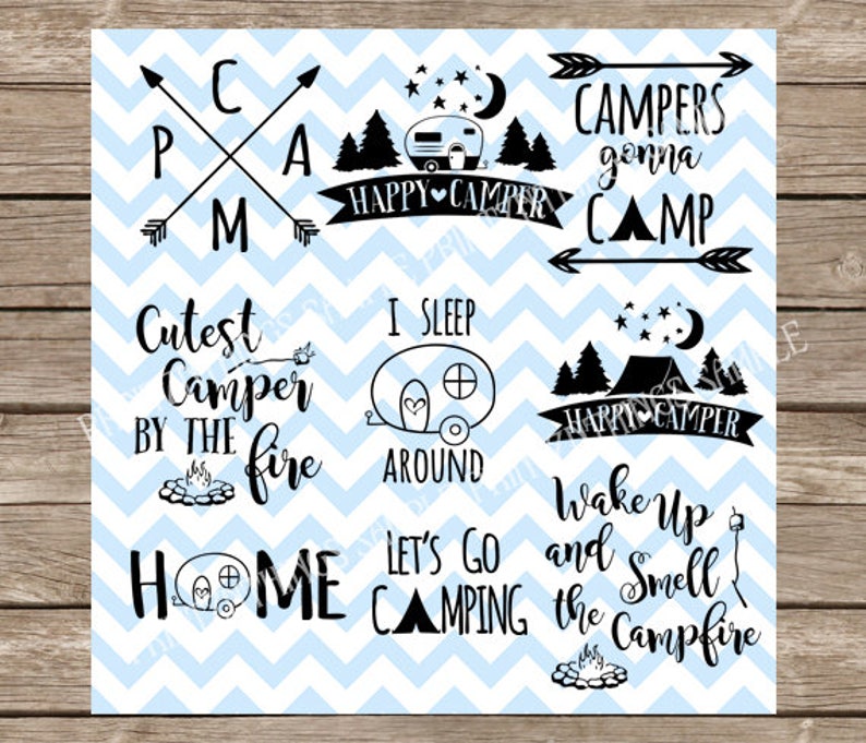 Camper svg Summer dxf Camp Campfire svg Camp svg svg Camping Camping svg Summer svg Camping SVG Pack svg files silhouette cameo