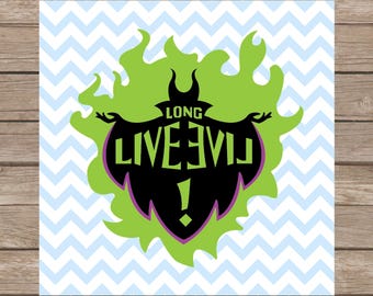 Larga vida a los malvados descendientes Clipart PNG Diseño